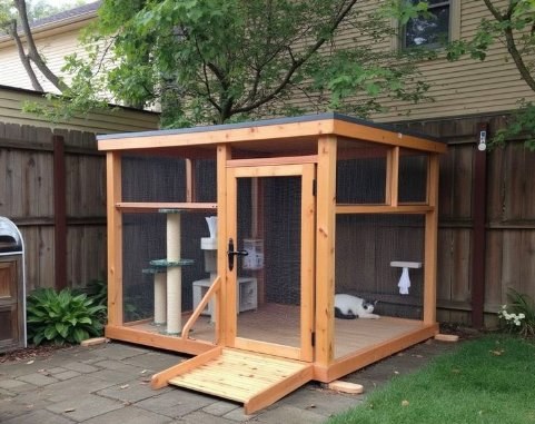 Catio para gato - estructura segura en casa o departamento